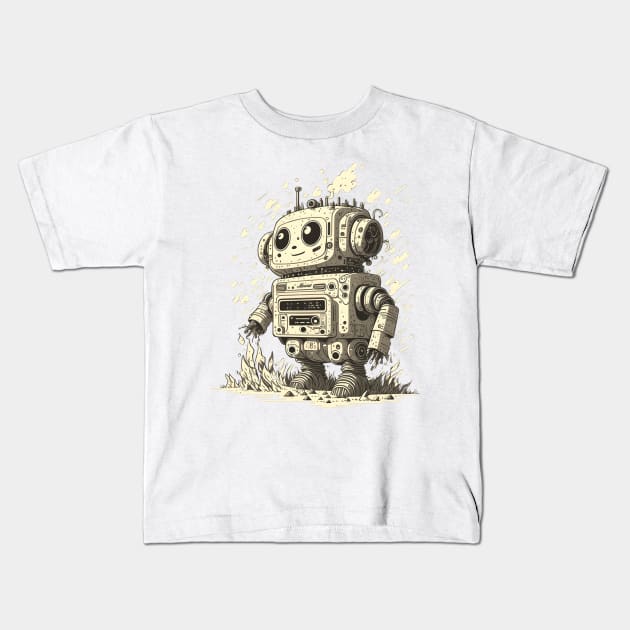 Baby Bot Kids T-Shirt by NightOwl